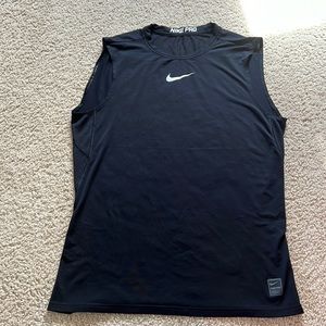 Mens Nike Pro Black Sleeveless Top